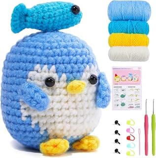 The Woobles Pierre the Penguin Beginner Crochet Kit
