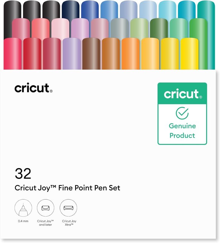 Cricut Joy Fine Point Pen Set (32 pens), compatible with Joy