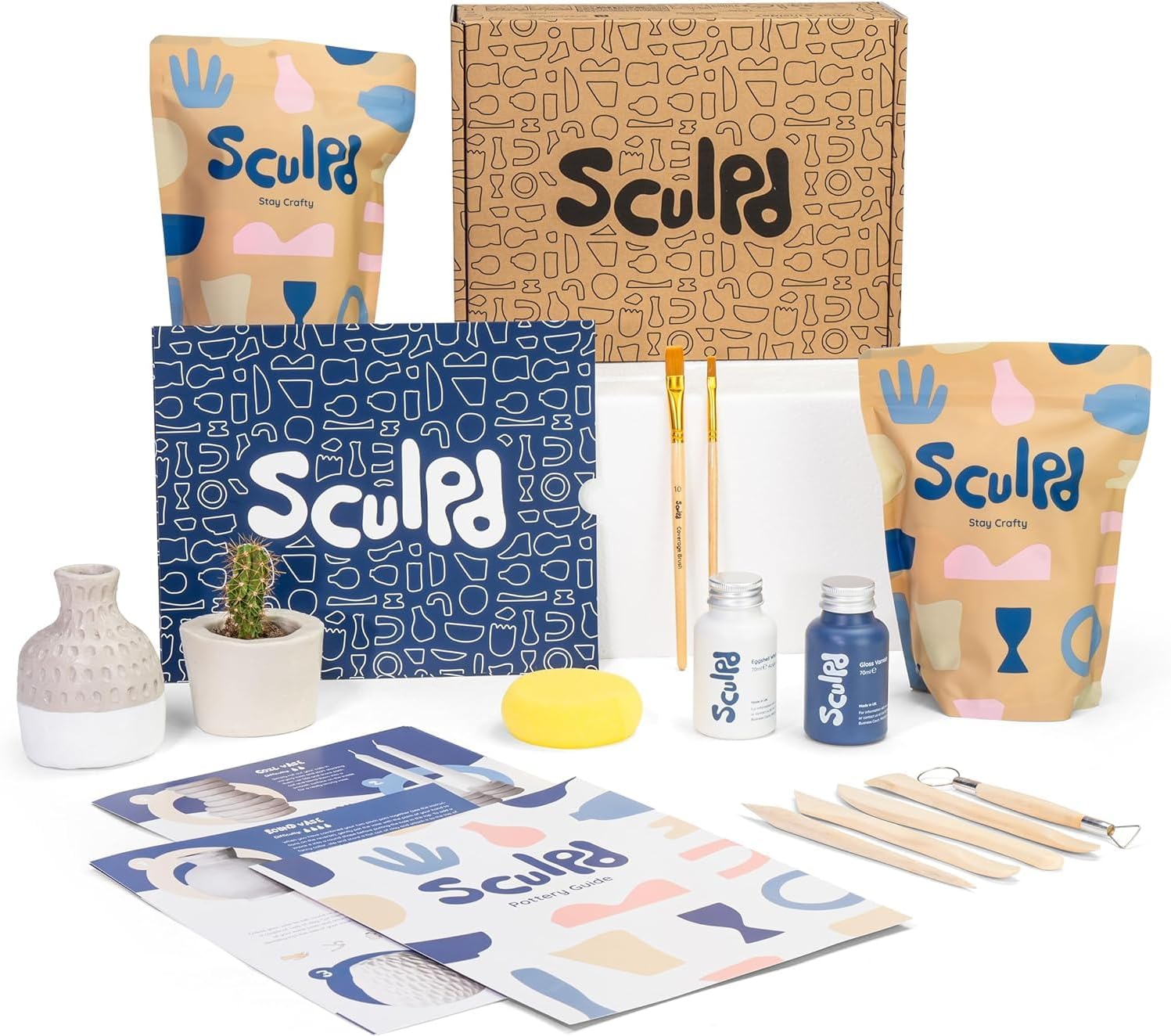 Sculpd Air Dry Pottery Kit