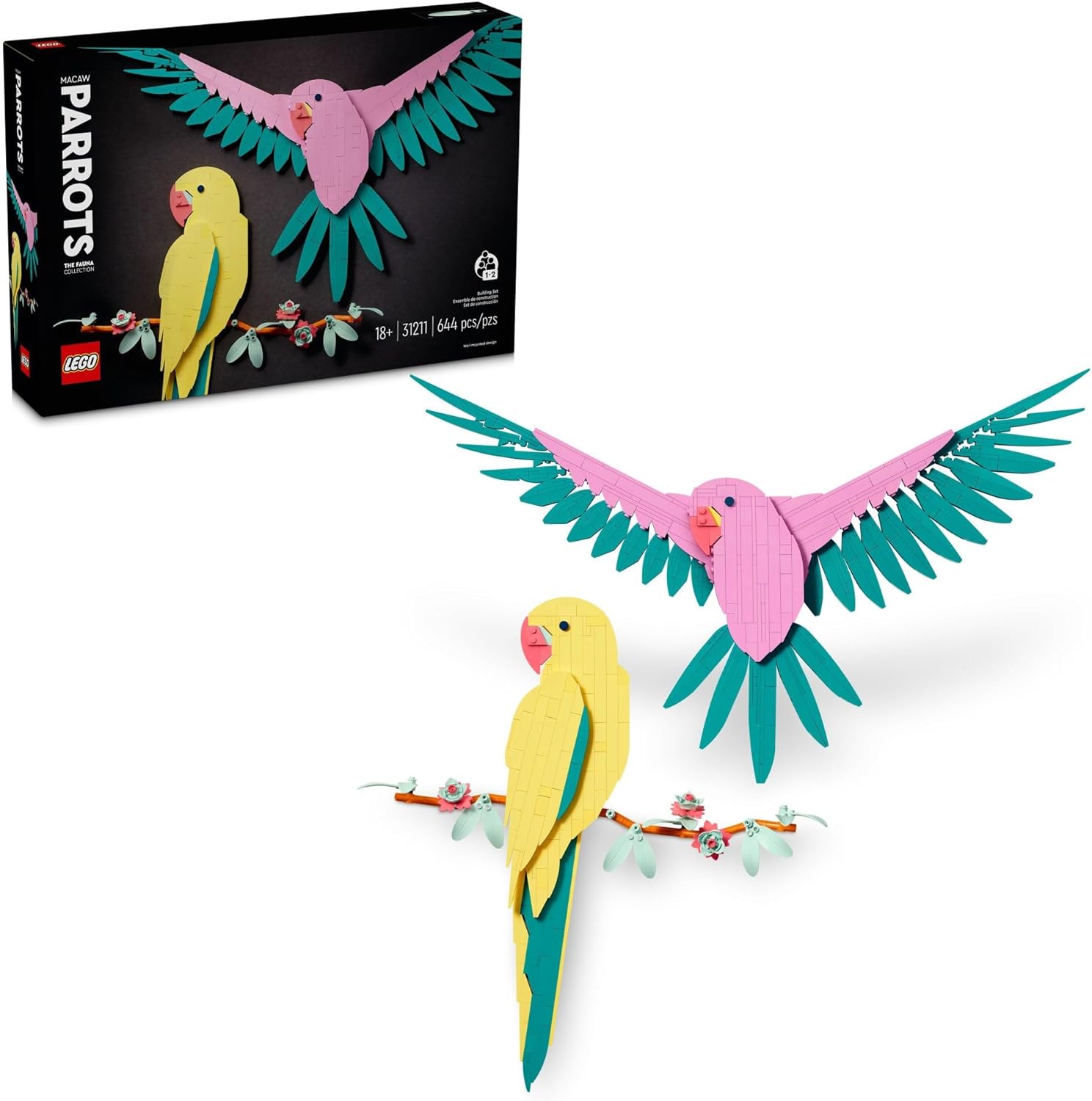 LEGO Art Fauna Collection Macaw Parrots (31211)