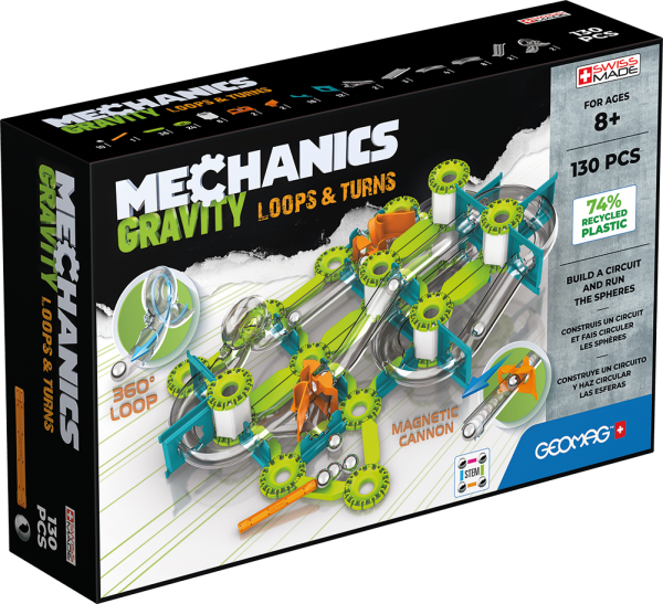 Geomag Mechanics Gravity Loops & Turns Marble Run