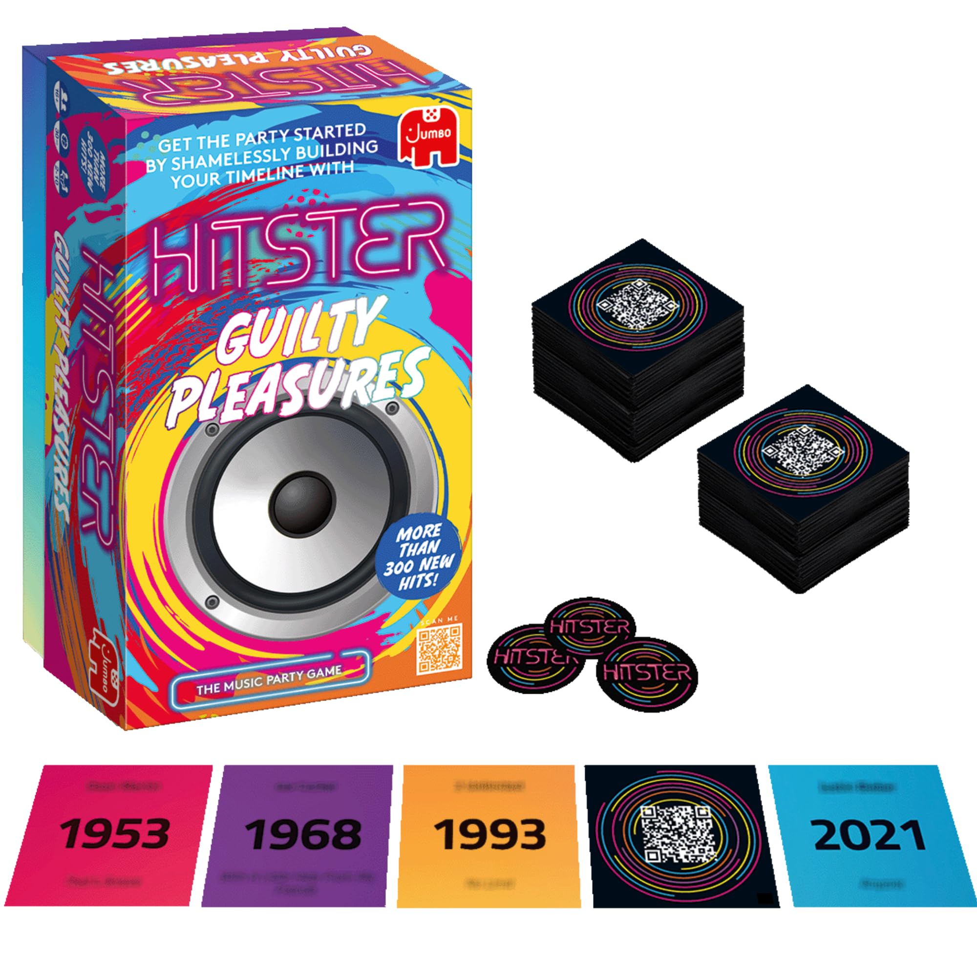 Jumbo Hitster Guilty Pleasures Music Card Game