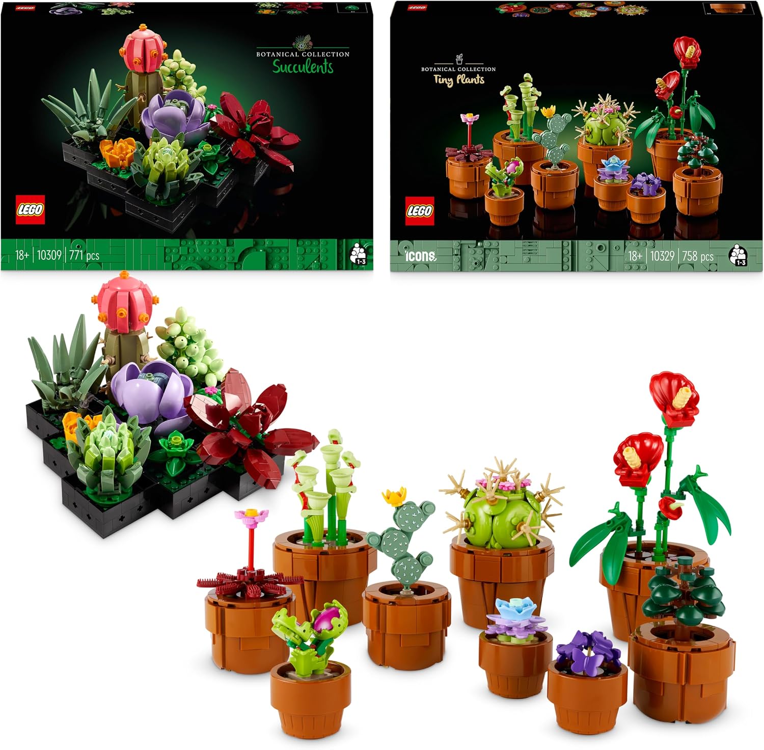 LEGO Icons Succulents Building Set (10309)